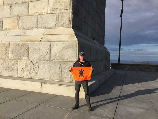 Base of the stone High Point Monument