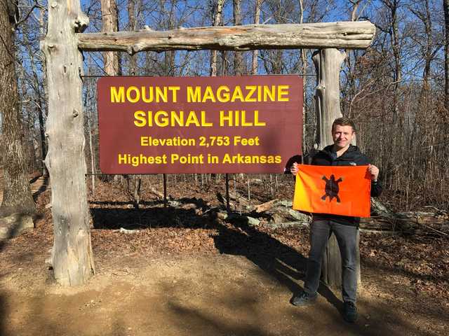 Wooden Mount Magazine Signal Hill sign